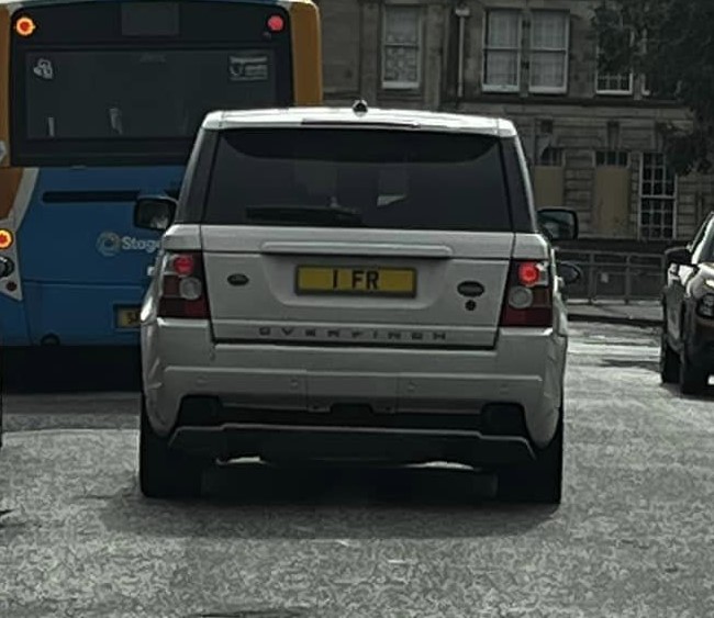 UK Number Plate 1 FR